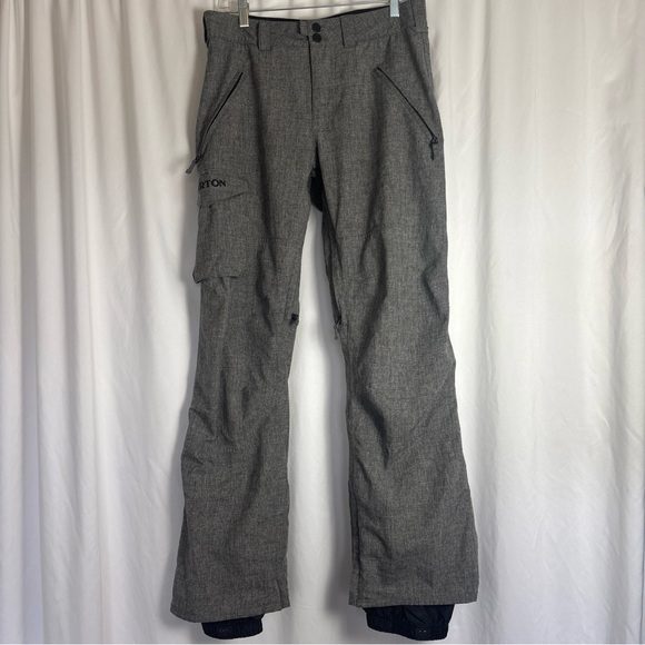 Burton Snowboard Ski Cargo Pants Gray Size Small Unisex RN 87380 CA 26902 - Picture 1 of 15